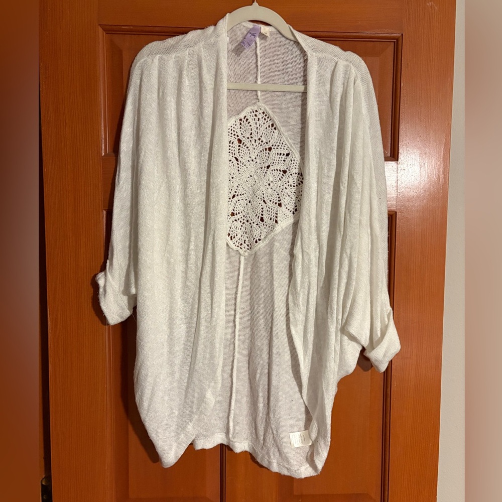 Women’s White Shrug Sweater